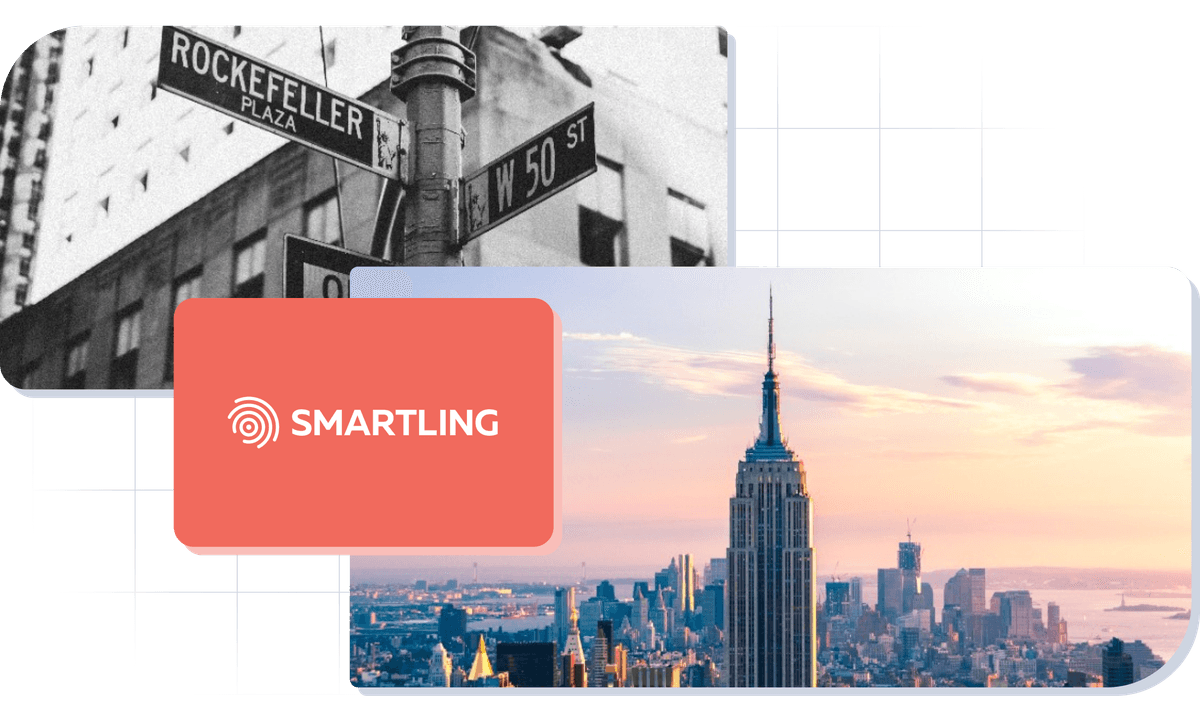 Images of New York and Smartling logo