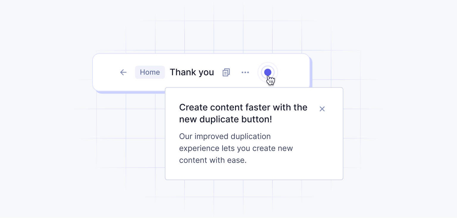 Content duplication feature in Hygraph