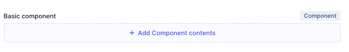 Basic component field