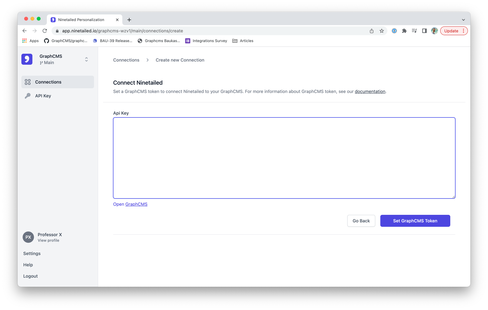 Add Hygraph Token