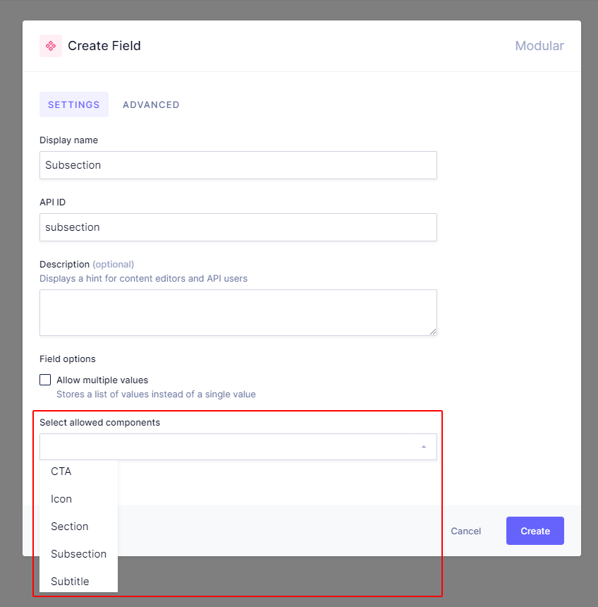 Select nested components