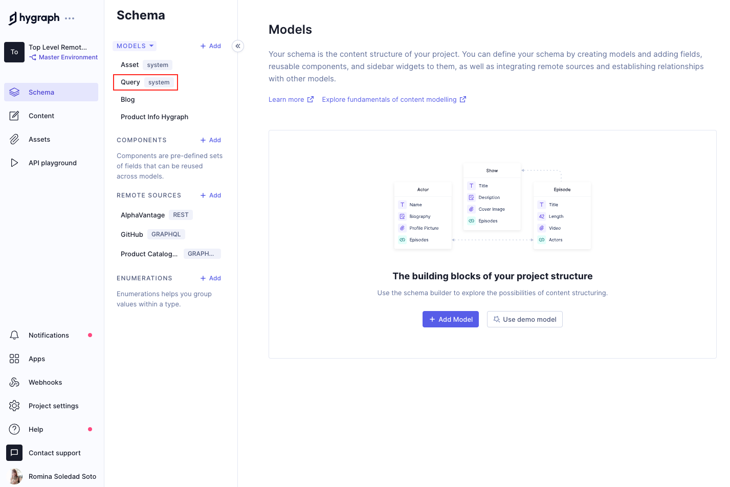 Query model